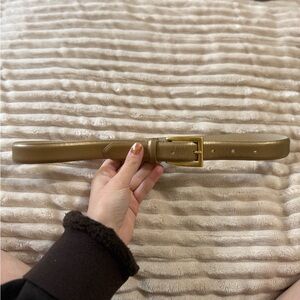 Genuine Leather Gold Women's Belt